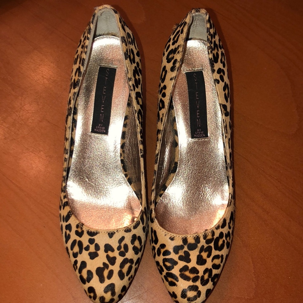 Leopard  🐆 Wedges  Sz 7  Steven (by Steve Madden)